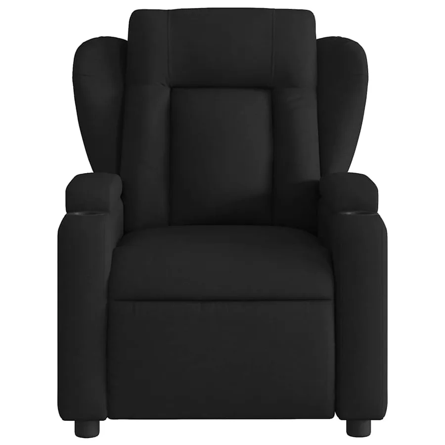 Fauteuil de massage inclinable noir tissu - 7