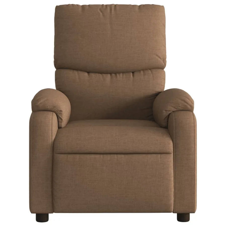 Fauteuil de massage inclinable Marron Tissu - 4