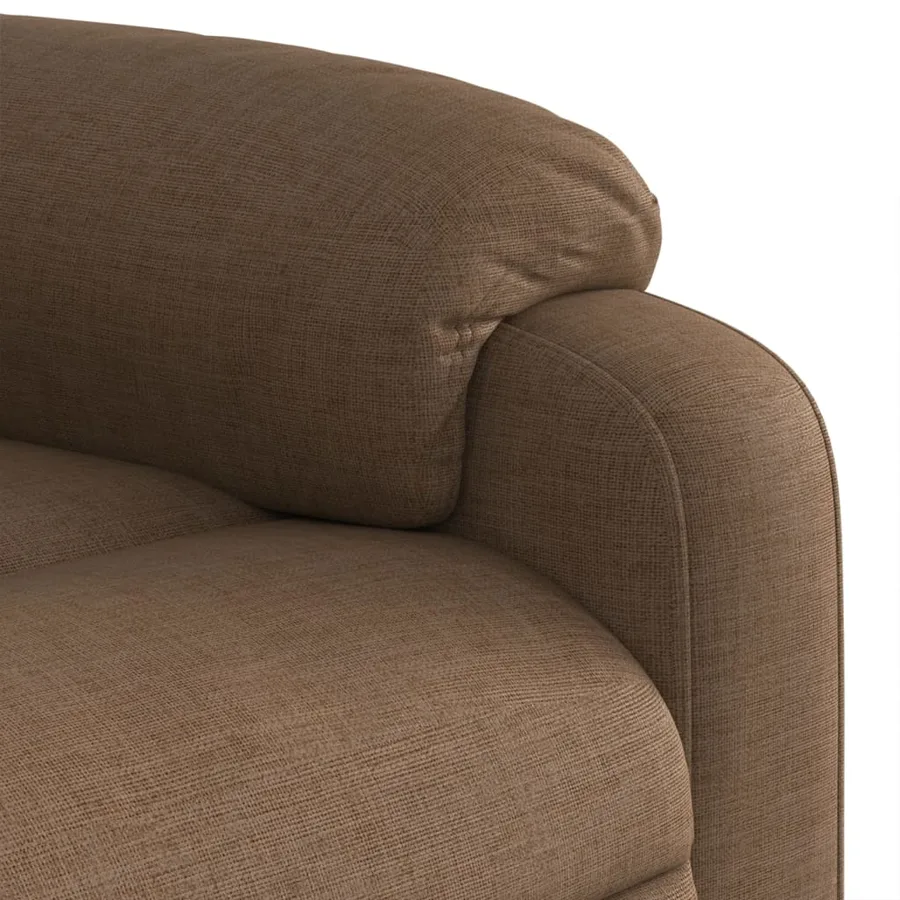 Fauteuil de massage inclinable Marron Tissu - 9