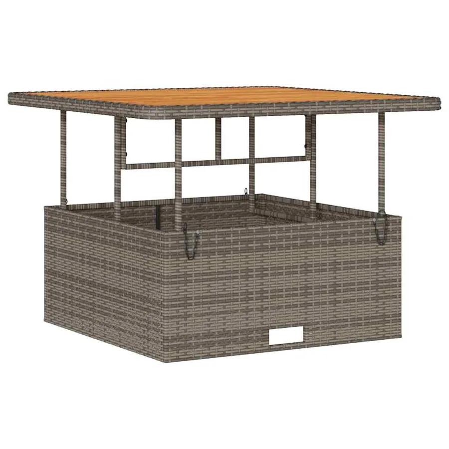Ensemble de salle à manger pour jardin Gris polyrotin - 6