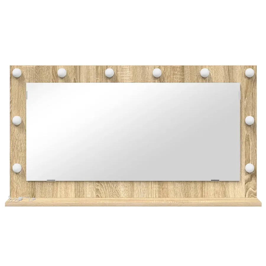 Miroir de vanité Rectangulaire Chêne Sonoma 100 x 55 x 18 cm - 4