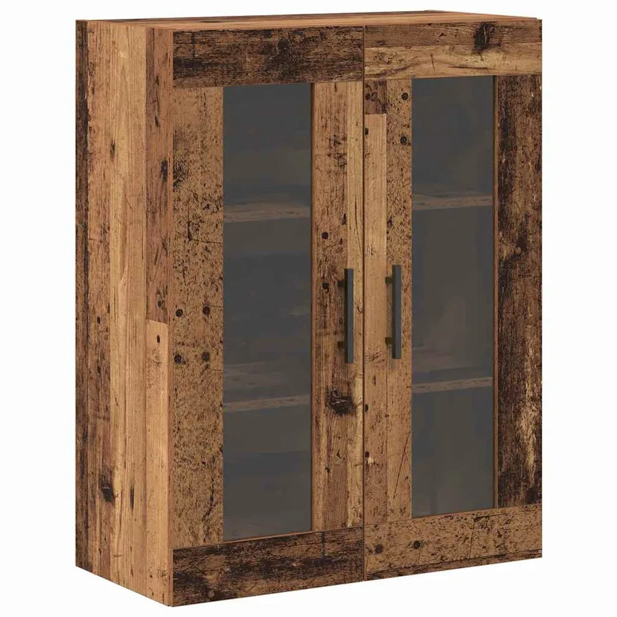 Haut Armoire 2 pcs Bois ancien Bois d'ingénierie - 7