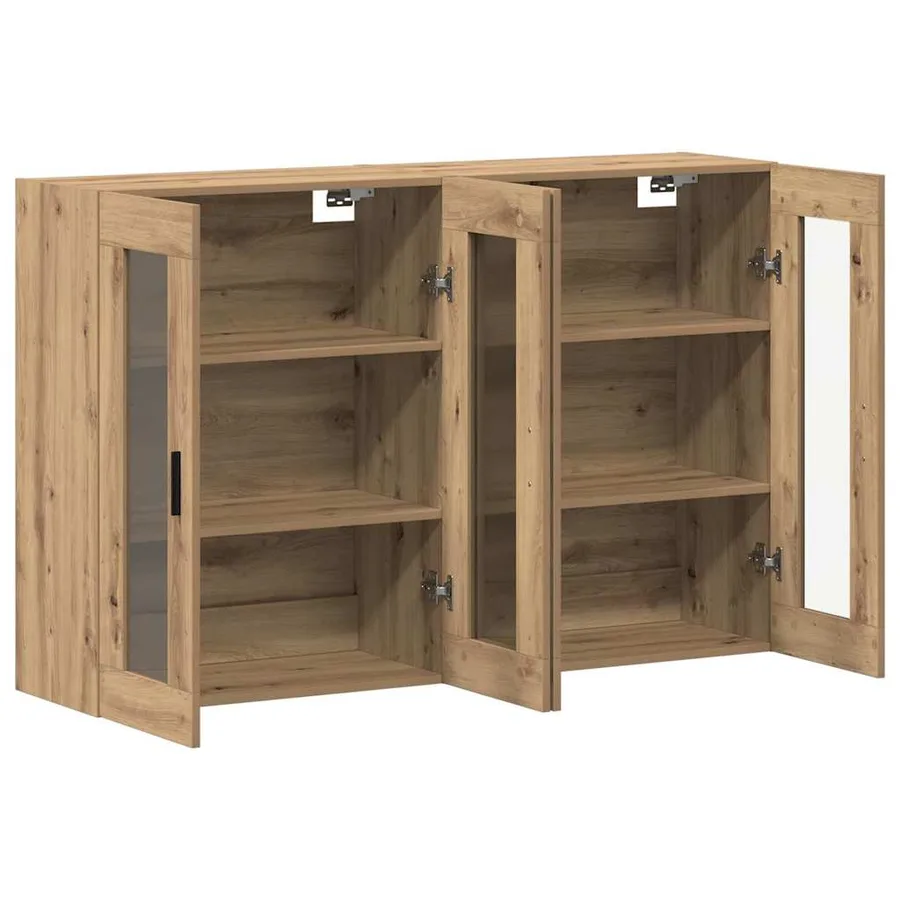 Armoires Murailles 2 pcs chêne artisanal 69,5 x 34 x 90 cm - 5