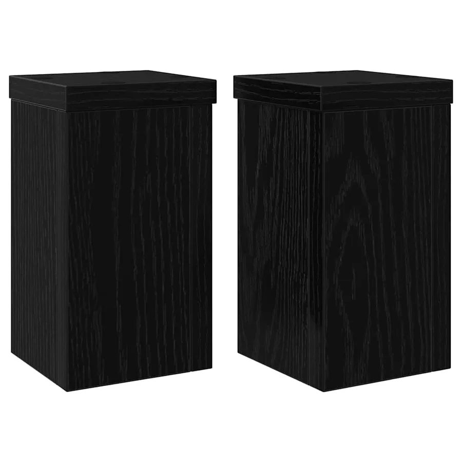 Support de Plante 2 pcs Chêne noir 10 x 10 x 18 cm - 2