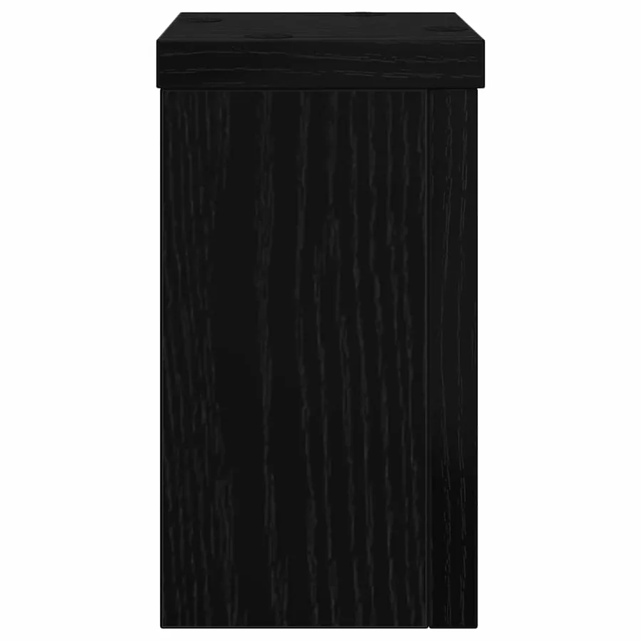 Support de Plante 2 pcs Chêne noir 10 x 10 x 18 cm - 7