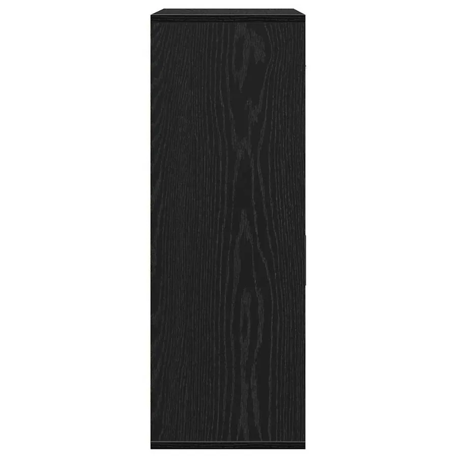 Buffet avec tiroir Chêne noir 60 x 30 x 84 cm Bois d'ingénierie - 7