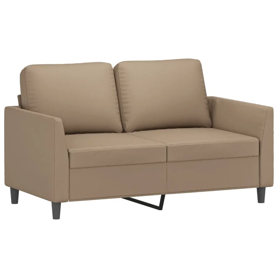 Ensemble de canapés 3 pcs avec coussins Cappuccino Similicuir - 3