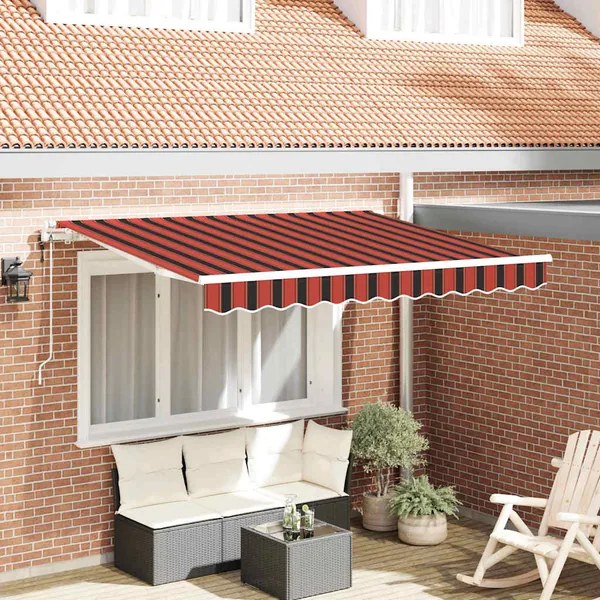 Auvent Rétractable Orange 300 x 200 cm tissu