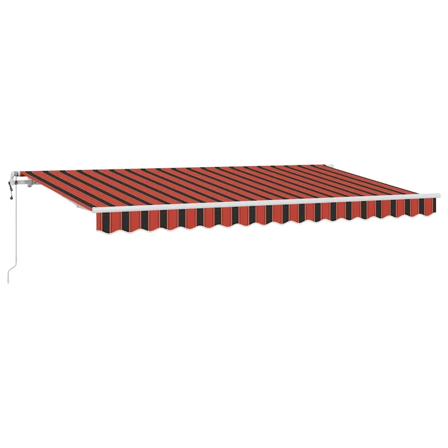 Auvent Rétractable Orange 350 x 200 cm tissu - 2