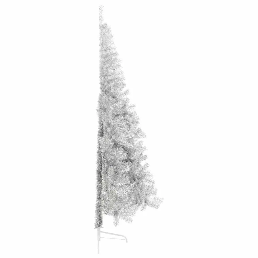 Sapin de Noël artificiel pré-éclairé Argent 210 cm PET - 13