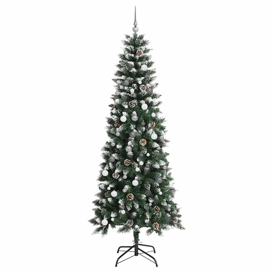 Sapin de Noël artificiel Vert 240 cm PVC, plastique et acier - 5