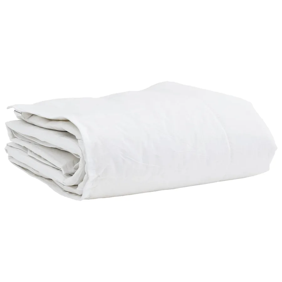 Duvet d'hiver avec oreiller 2 pcs Blanc Plume de canard - 4