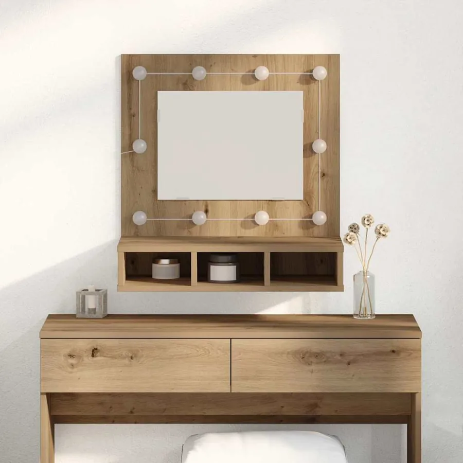 Armoire Miroir Chêne artisanal 60 x 31,5 x 62 cm
