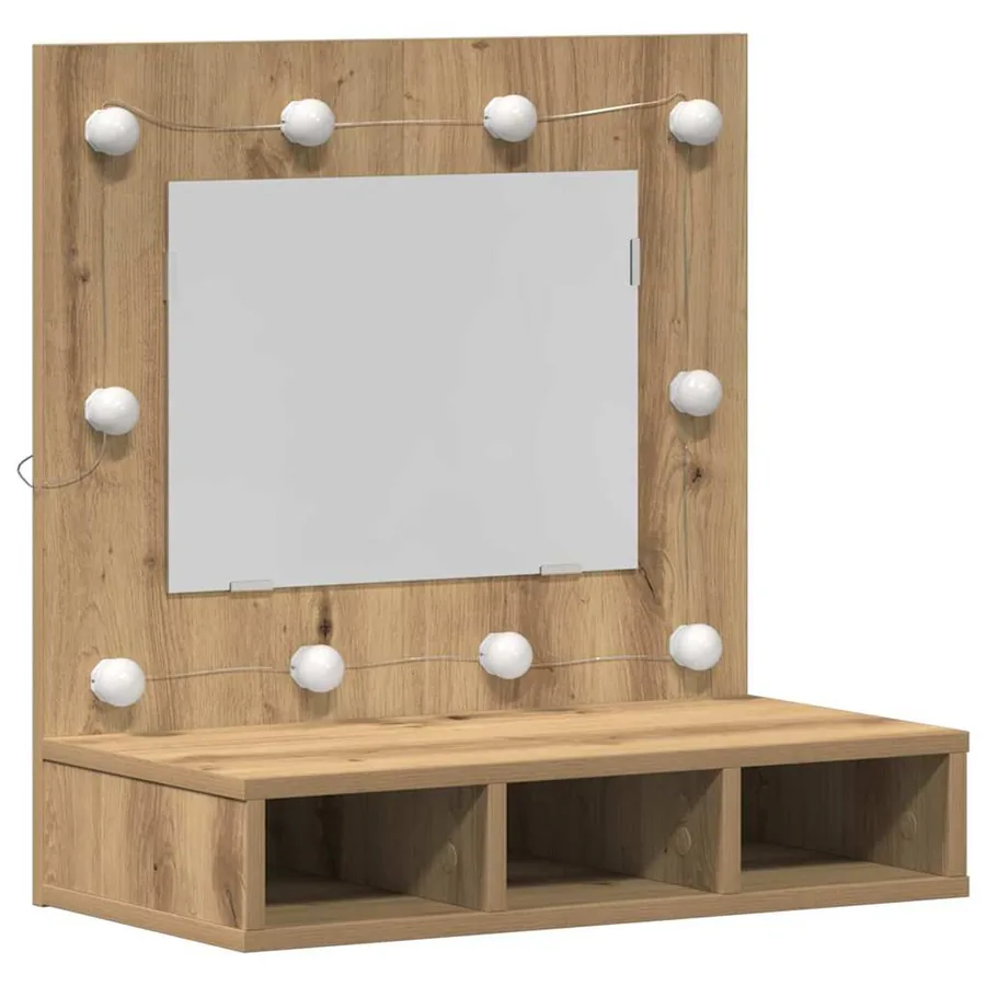 Armoire Miroir Chêne artisanal 60 x 31,5 x 62 cm - 2