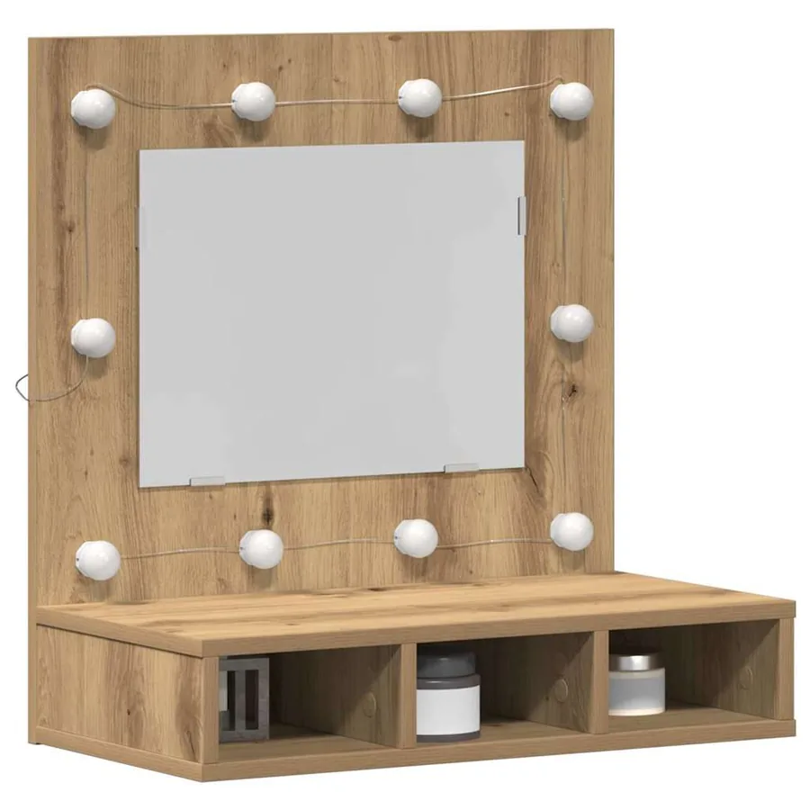 Armoire Miroir Chêne artisanal 60 x 31,5 x 62 cm - 3