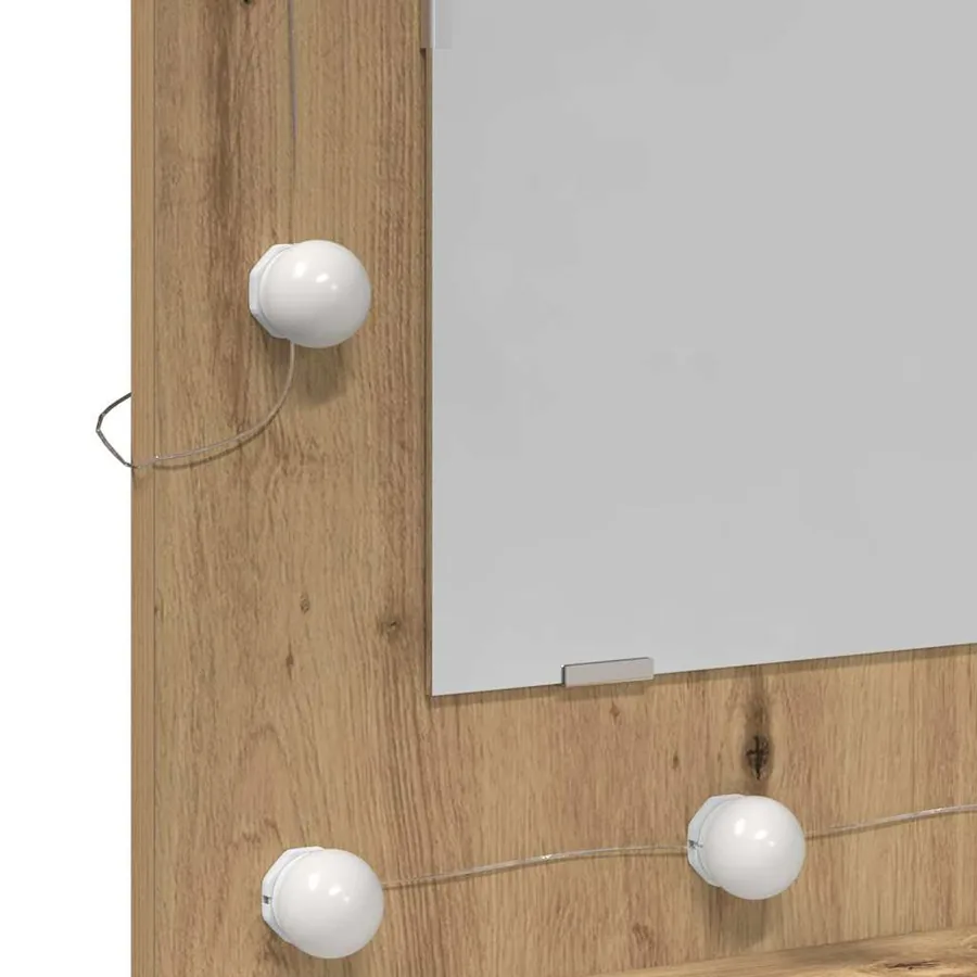 Armoire Miroir Chêne artisanal 60 x 31,5 x 62 cm - 9