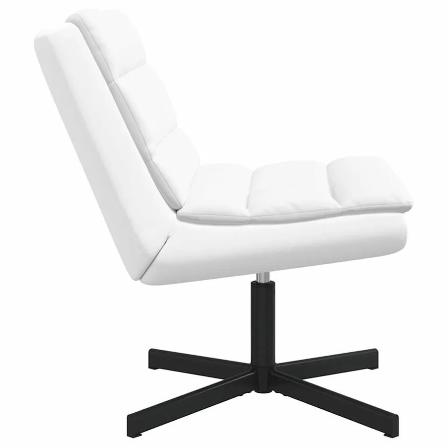 Chaise pivotante Blanc 63 x 75 x 76 cm Simili cuir - 5