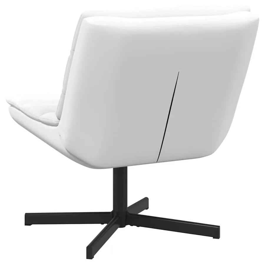 Chaise pivotante Blanc 63 x 75 x 76 cm Simili cuir - 6
