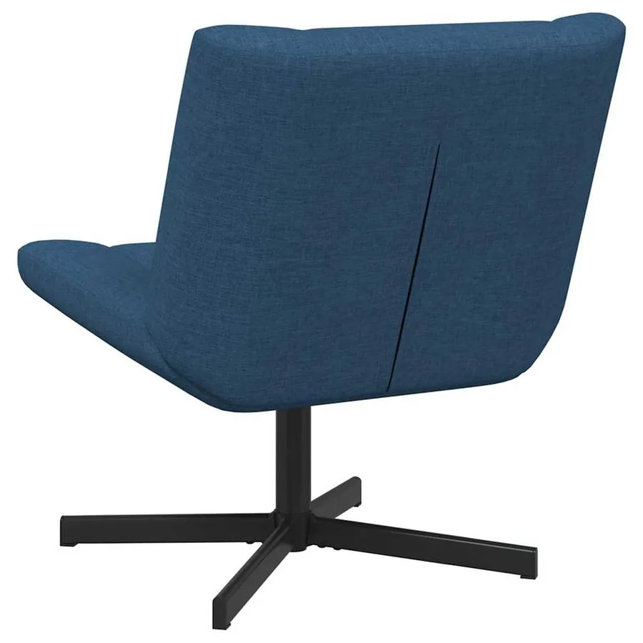 Chaise pivotante Bleu 63 x 75 x 76 cm tissu - 6