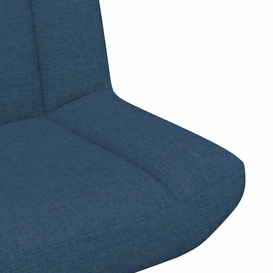 Chaise pivotante Bleu 63 x 75 x 76 cm tissu - 7