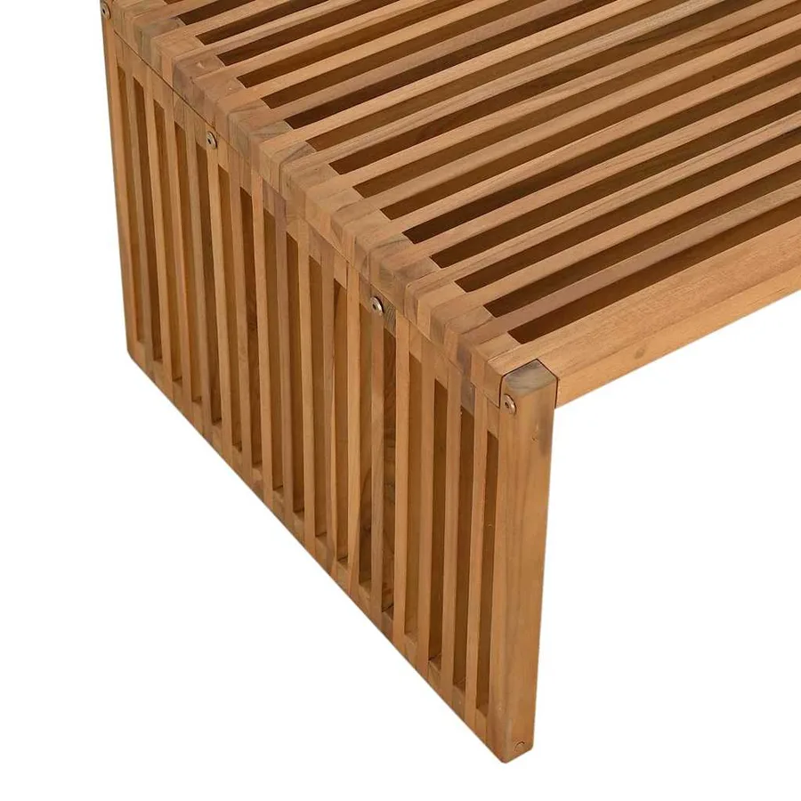 Table d'appoint de jardin Marron 90 x 50 x 36 cm - 9