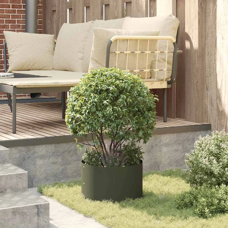 Anneau de jardinière 5 pc Vert olive 30 x 30 x 20 cm - 4