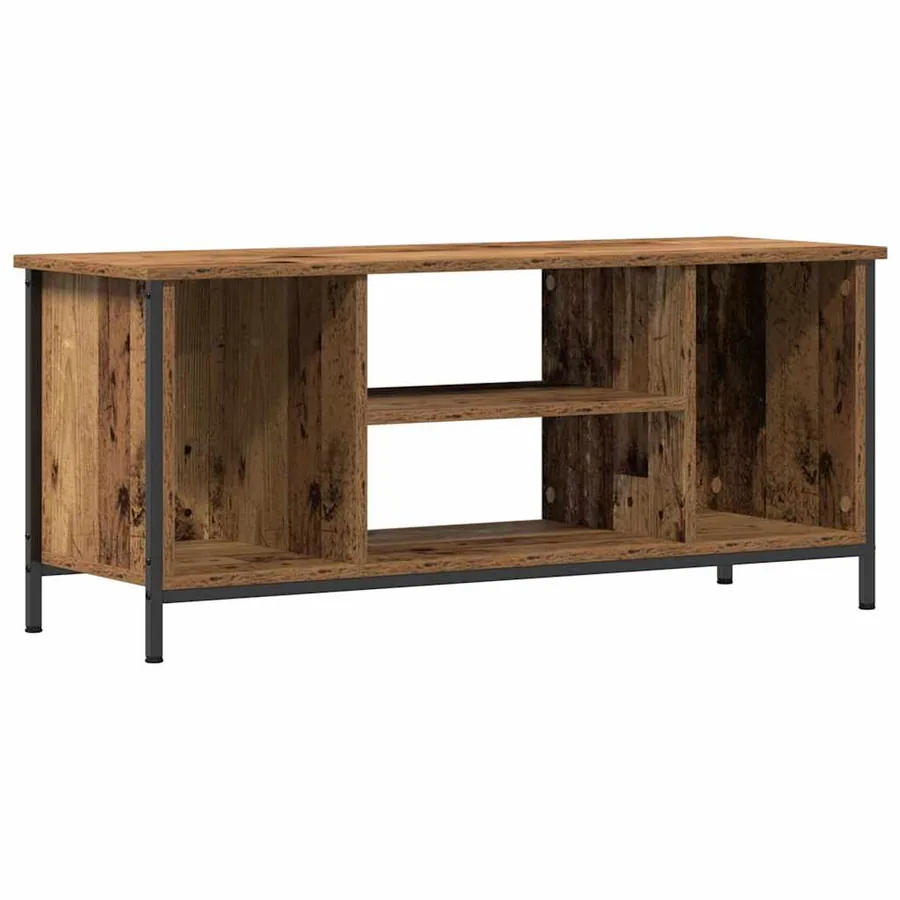 Meuble TV Bois Ancien 102 x 35 x 45 cm Bois d'ingénierie - 2