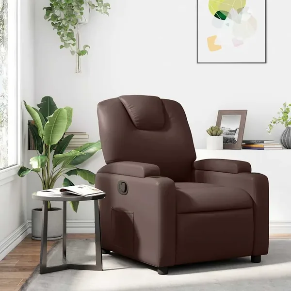 Fauteuil inclinable Marron Similicuir