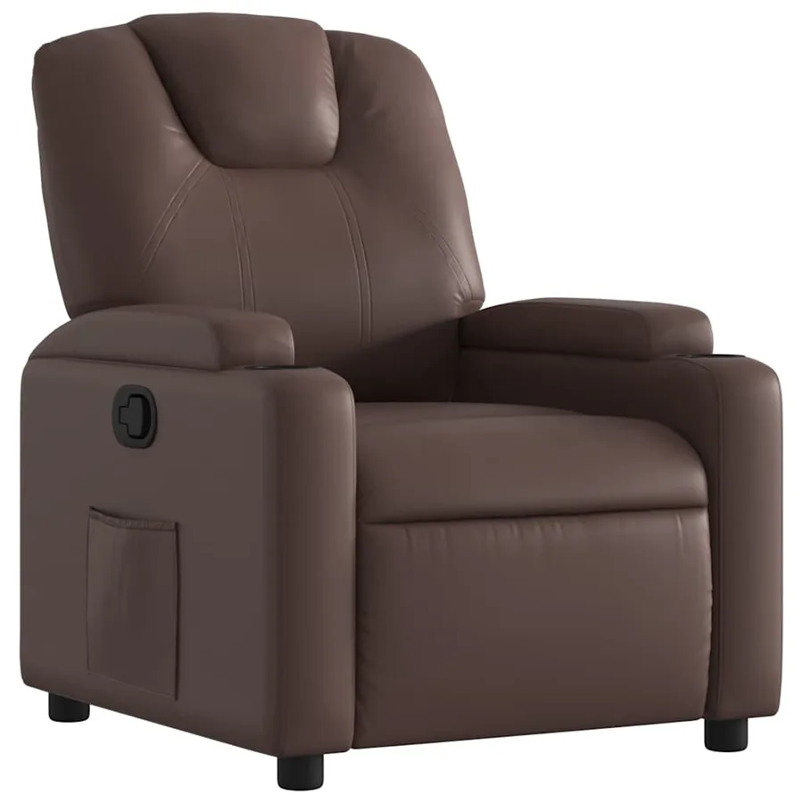 Fauteuil inclinable Marron Similicuir - 2