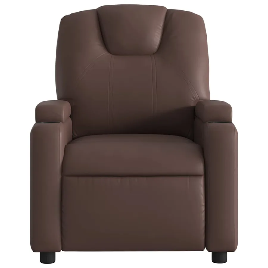 Fauteuil inclinable Marron Similicuir - 3