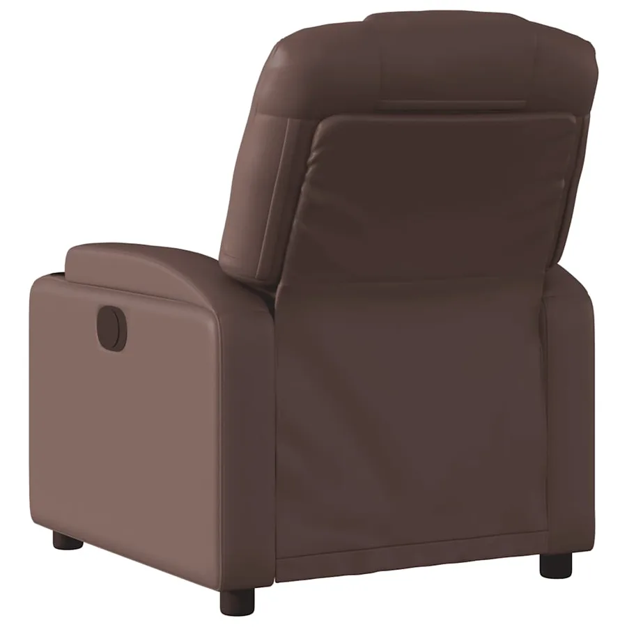 Fauteuil inclinable Marron Similicuir - 5