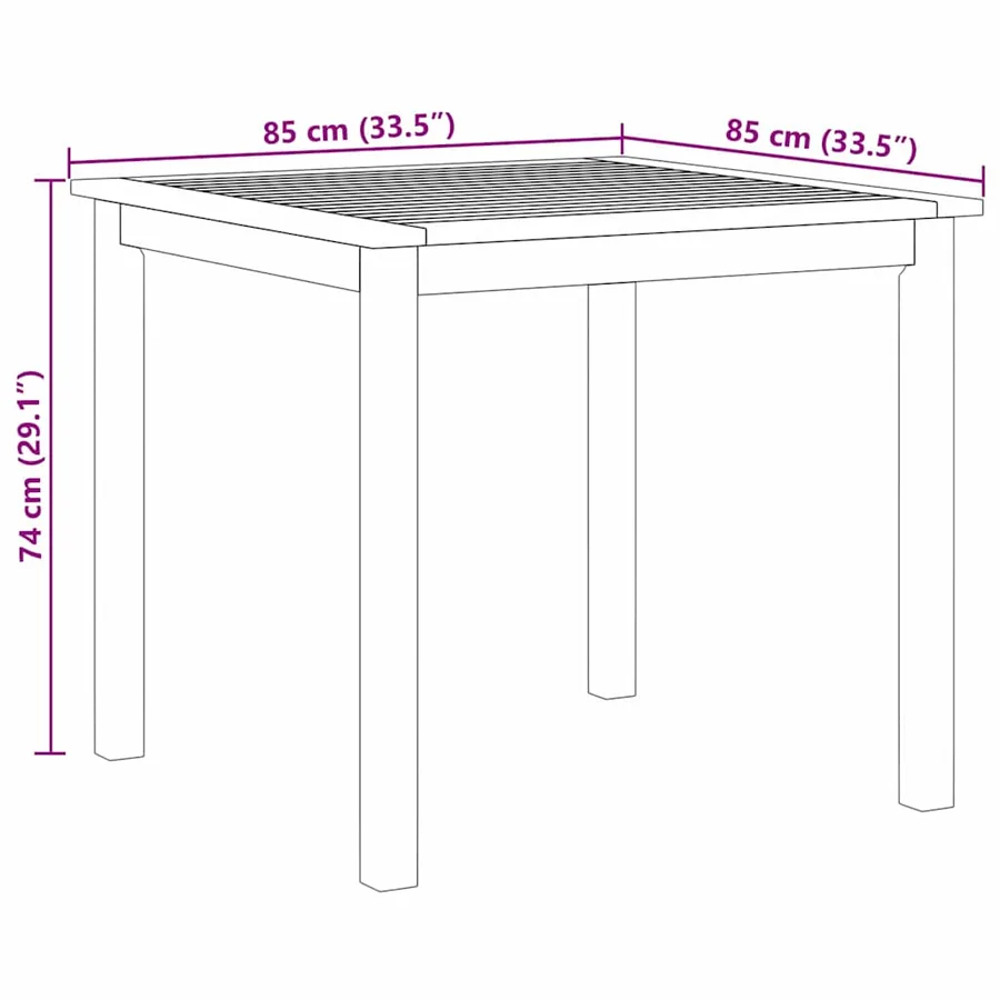 Ensemble de salle à manger pour jardin 5 pcs Beige - 11