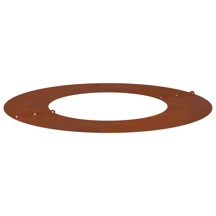 adapté pour anneaux d'arbre plats 5 pc Rouillé Ø40/70 cm - 5