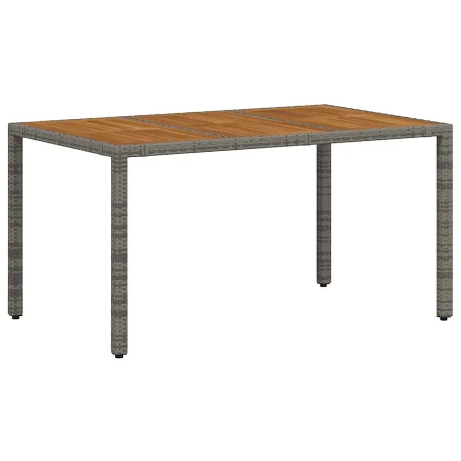 Ensemble de salle à manger pour jardin 5 pcs Gris et marron - 5