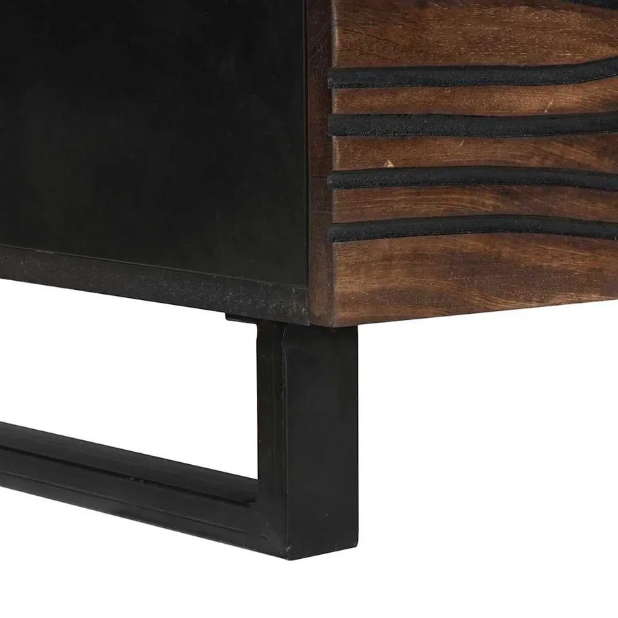 Table basse Noyer 100 x 54 x 40 cm Bois d'ingénierie - 8