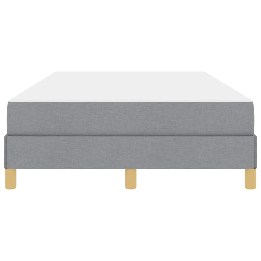 Lit à ressorts avec matelas Gris clair 120 x 200 cm tissu - 7