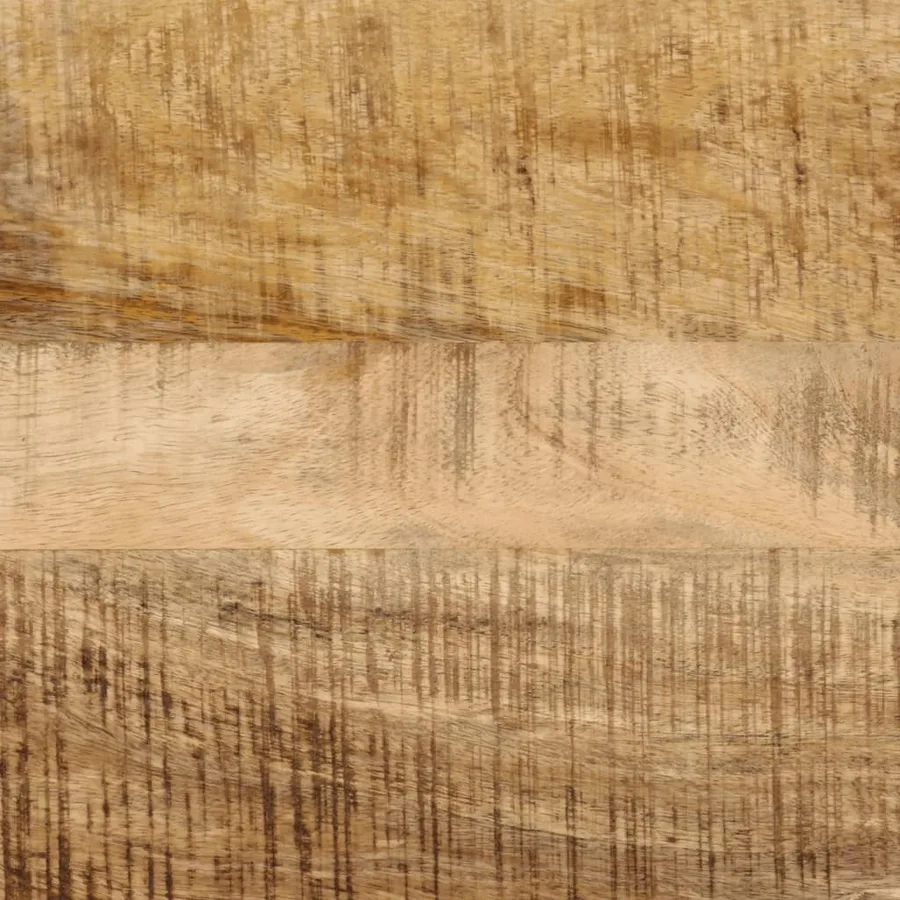 Table console 110x30x75 cm bois de manguier massif brut et fer - 7