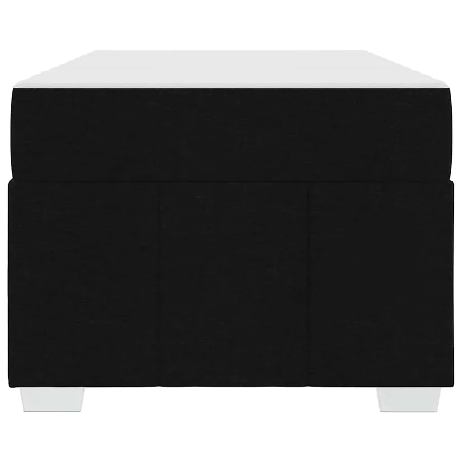 Cadre de lit avec matelas Noir 100 x 200 cm tissu - 7