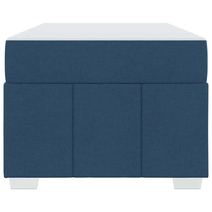 Cadre de lit avec matelas Bleu 100 x 200 cm tissu - 7