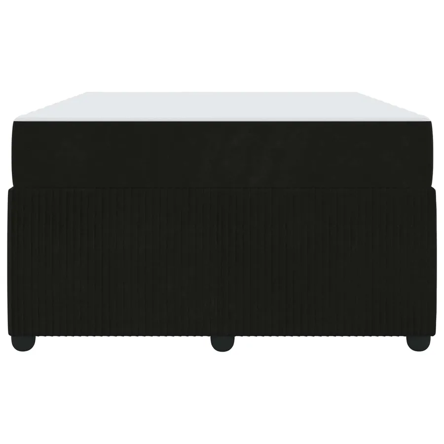 Cadre de lit avec matelas Noir 120 x 200 cm tissu - 6
