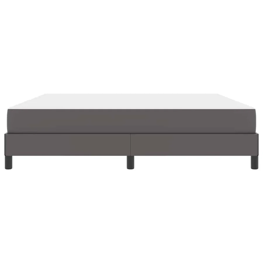 Cadre de lit avec matelas Gris 180 x 200 cm tissu - 7