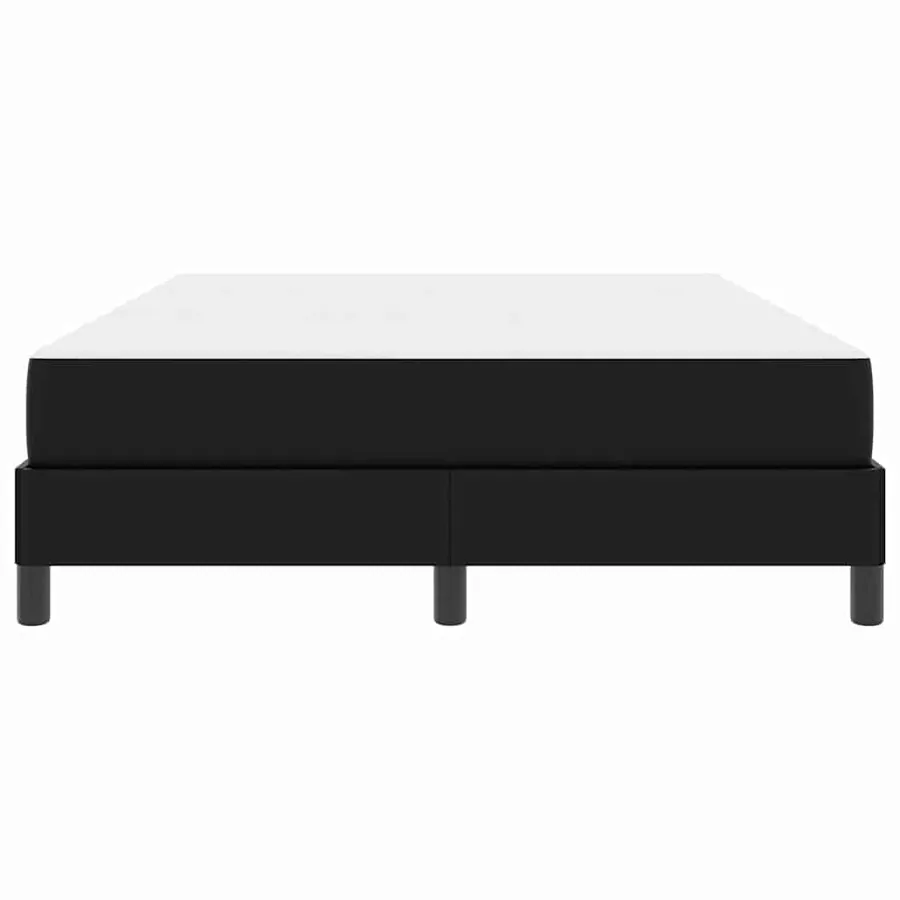 Cadre de lit avec matelas Noir 140 x 200 cm tissu - 7