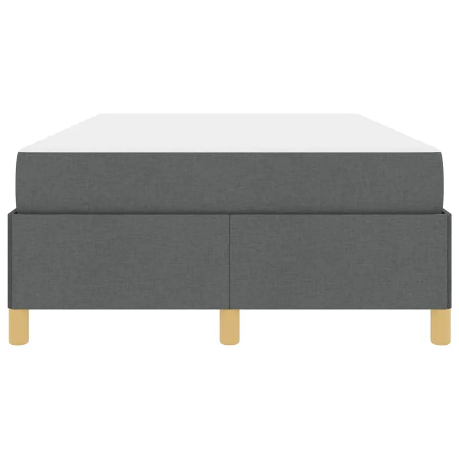 Cadre de lit avec matelas Gris foncé 120 x 200 cm tissu - 7