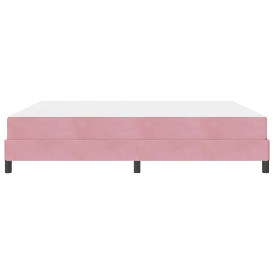 Lit à ressorts avec matelas Rose 180 x 210 cm tissu - 6