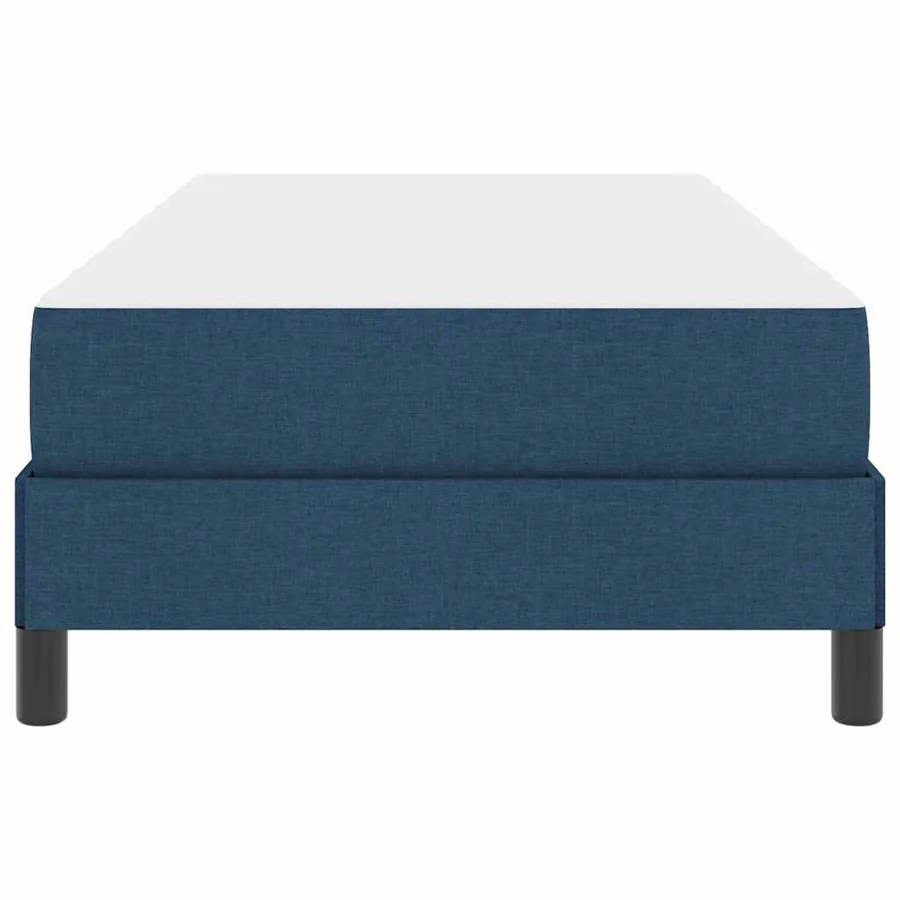 Lit à ressorts avec matelas Bleu 90 x 200 cm tissu - 7