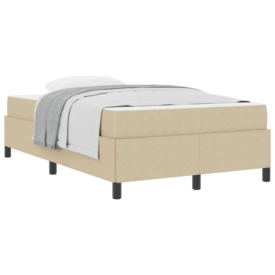 Cadre de lit avec matelas Gris Vert Clair 120 x 200 cm tissu - 3