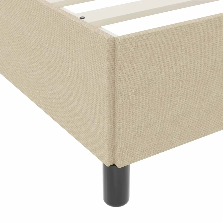 Cadre de lit avec matelas Gris Vert Clair 120 x 200 cm tissu - 9