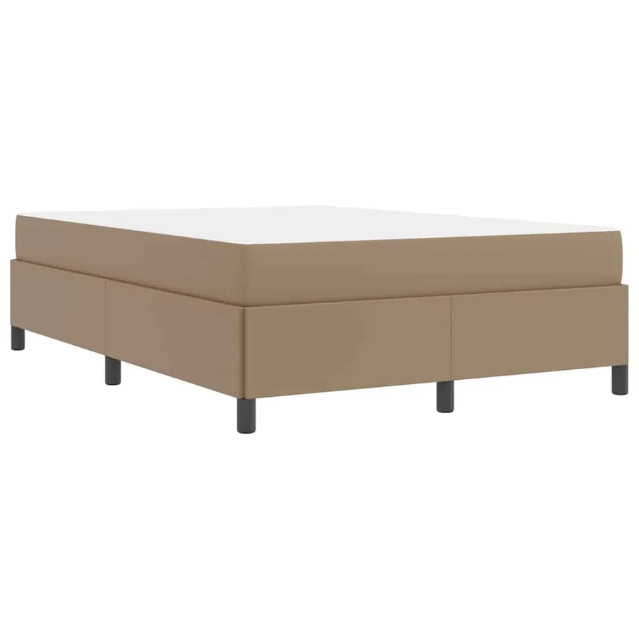 Cadre de lit avec matelas Cappuccino 140 x 200 cm tissu - 9