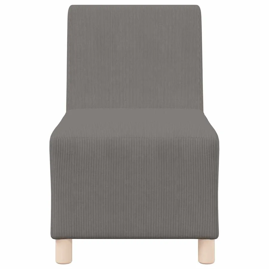 Unité de Sofa Modulaire Sans Accoudoirs 3 pcs Gris clair - 5