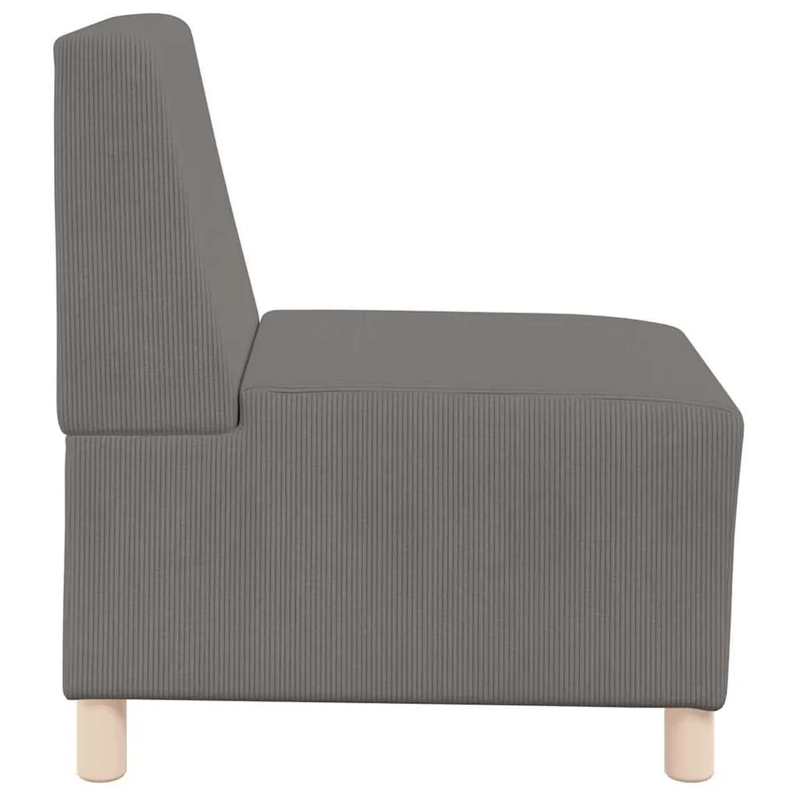 Unité de Sofa Modulaire Sans Accoudoirs 3 pcs Gris clair - 6